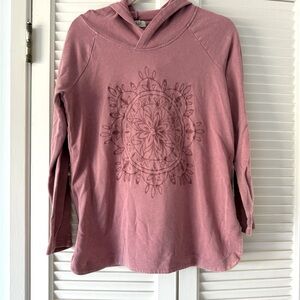 Women's Pink Hoodie Top